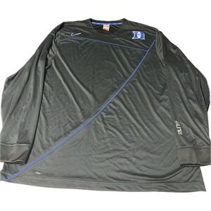 Nike‎ Team Elite Duke Blue Devils Basketball T Shirt Dri Fit Tee Used Men's XL
